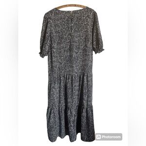 Navy & White Sack Dress - Size M